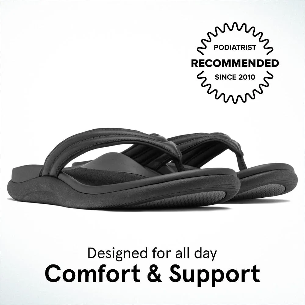 ABEO Laguna Thin Strap Flip Flops For Women | Orthopedic Sandals with Arch Support | Plantar Fasciitis Relief Sandals | Built-In Orthotic Insole For Foot Pain