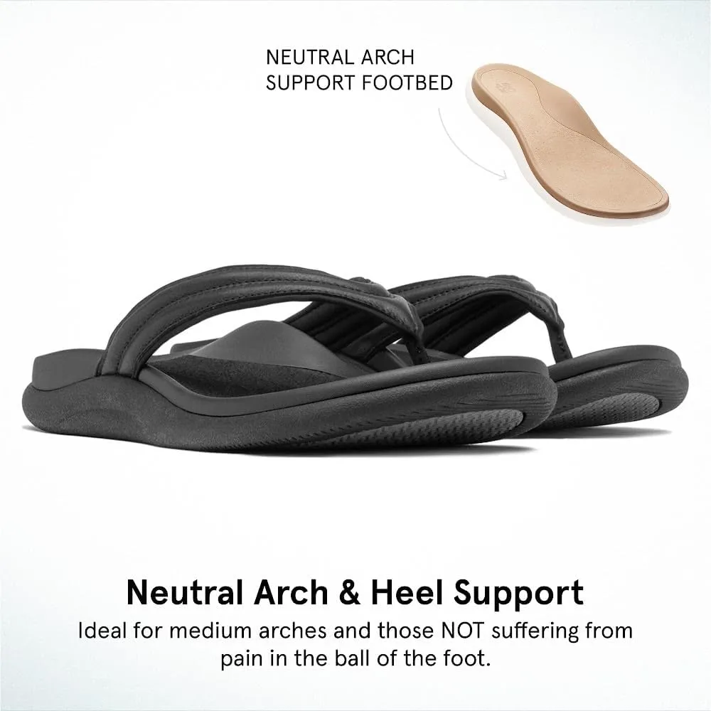 ABEO Laguna Thin Strap Flip Flops For Women | Orthopedic Sandals with Arch Support | Plantar Fasciitis Relief Sandals | Built-In Orthotic Insole For Foot Pain