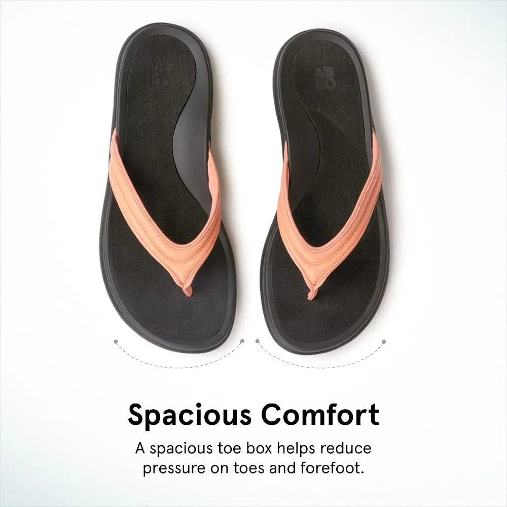 ABEO Laguna Thin Strap Flip Flops For Women | Orthopedic Sandals with Arch Support | Plantar Fasciitis Relief Sandals | Built-In Orthotic Insole For Foot Pain
