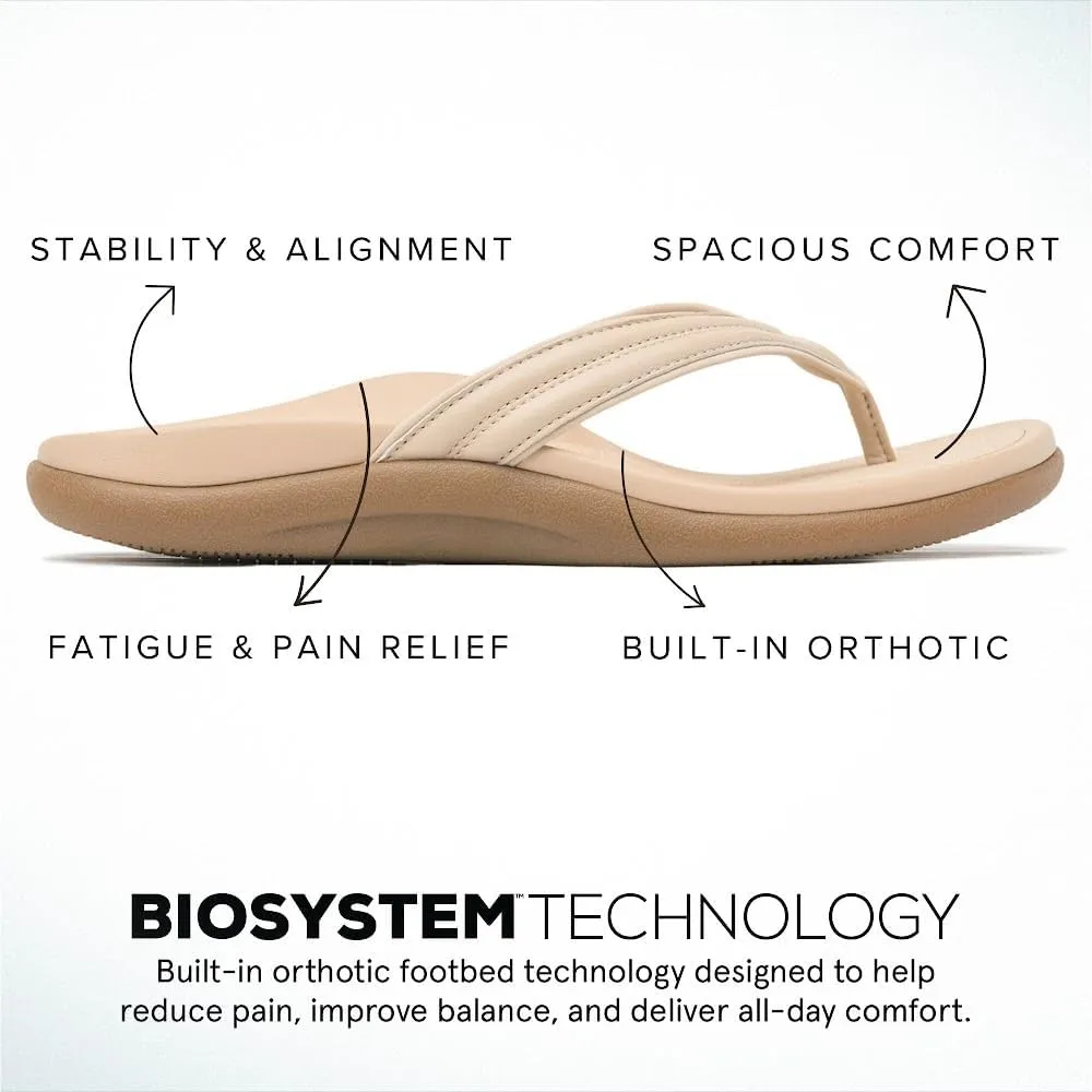 ABEO Laguna Thin Strap Flip Flops For Women | Orthopedic Sandals with Arch Support | Plantar Fasciitis Relief Sandals | Built-In Orthotic Insole For Foot Pain