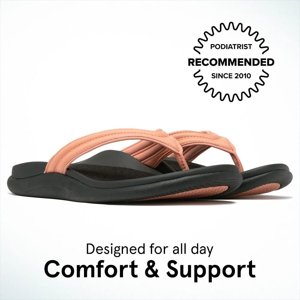 ABEO Laguna Thin Strap Flip Flops For Women | Orthopedic Sandals with Arch Support | Plantar Fasciitis Relief Sandals | Built-In Orthotic Insole For Foot Pain