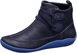 AMDBEL Ankle Boots for Women, Cowgirl Boots Women Slip On Loafers Chunky Block Heel Shoes Office Hollow-out Low Heel Booties