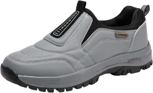 Athletic Fashion Sneakers for Men Comfortable Breathable Stretch Canvas Slip on Sneaker Memory Foam Hiking Shoes