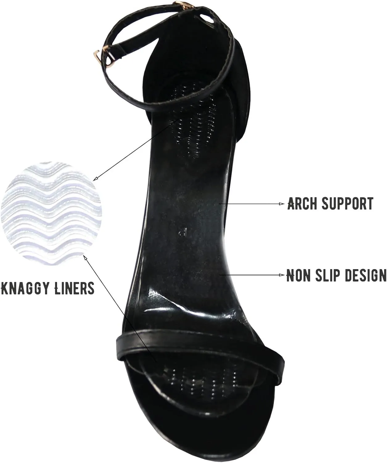 AUTPRO High Heel Inserts to Prevent Slipping,Gel Cushion Pads for Women Pain Relief with Arch Support,3/4 Length Shoe Insoles for High Heels,Pumps,Open Toes,Flats,Boots and Sandals(2 Pairs)
