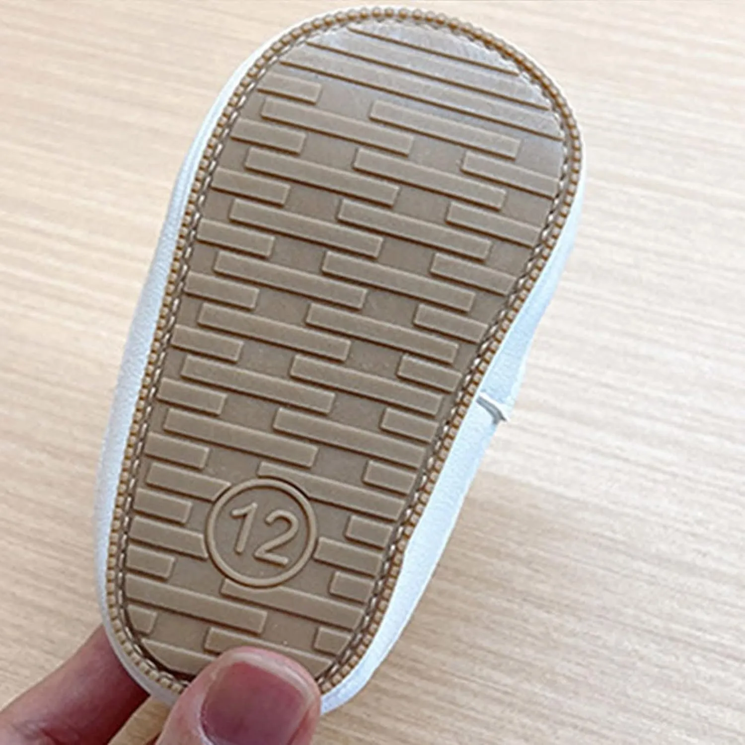 Baby Boys Girls Anti-Slip Sneakers Newborn Toddler Soft Slip On First Walking Leather Shoes for Outdoor Indoor