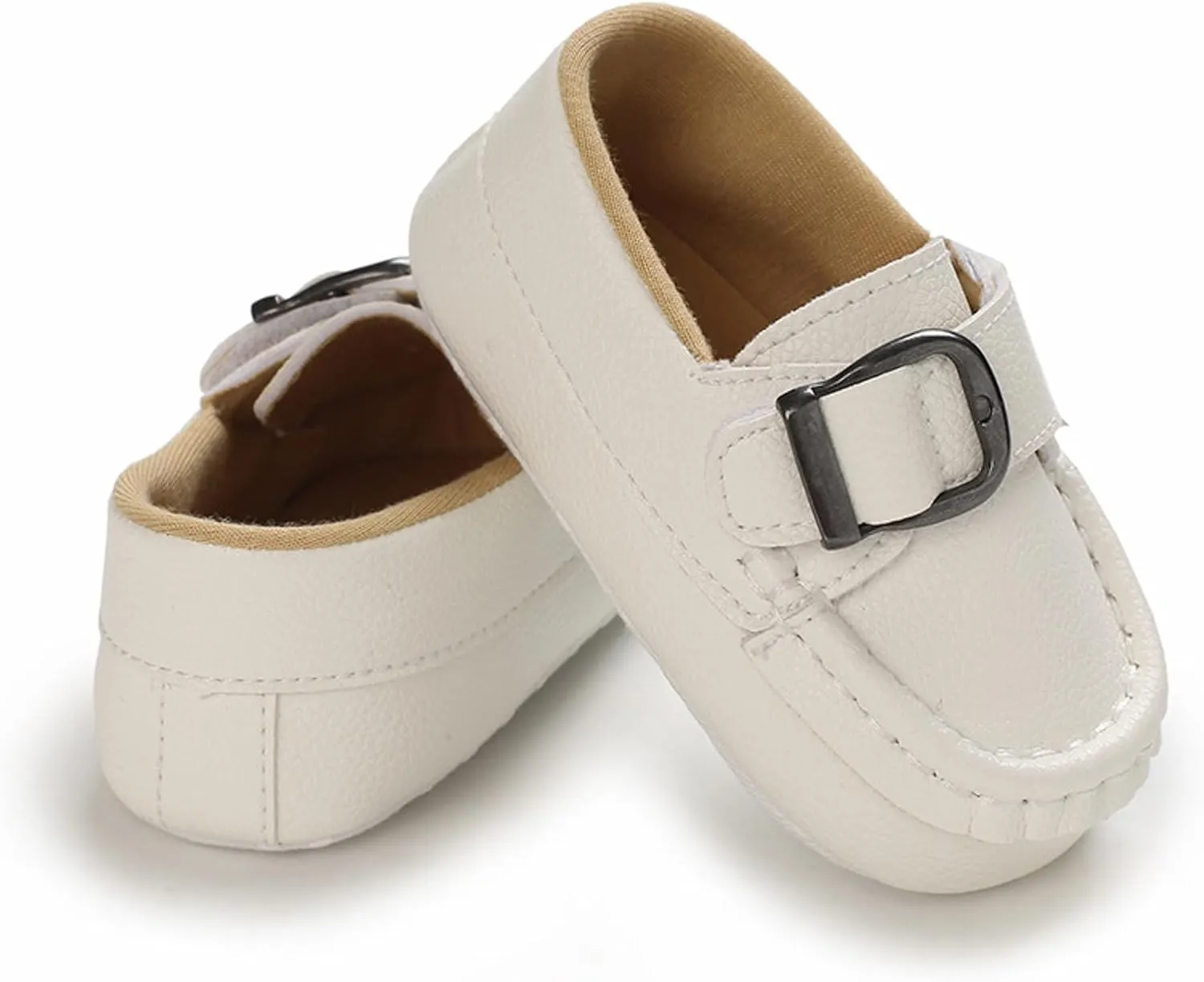 Baby Girls Loafers Prewalker Dress Shoes Infant Boys 𝗢xford PU Leather Soft Sole Anti-Slip Flat Buckle Sneakers