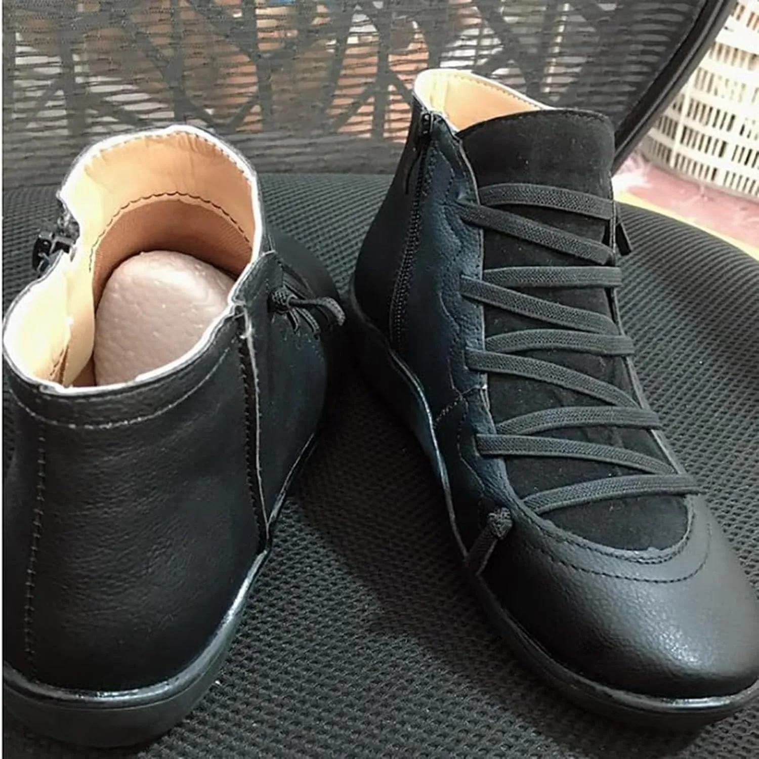 Brachom Womens Boot, Women's Vintage Casual Short Ankle Boots, Keilani Women's Vintage Ankle Boots