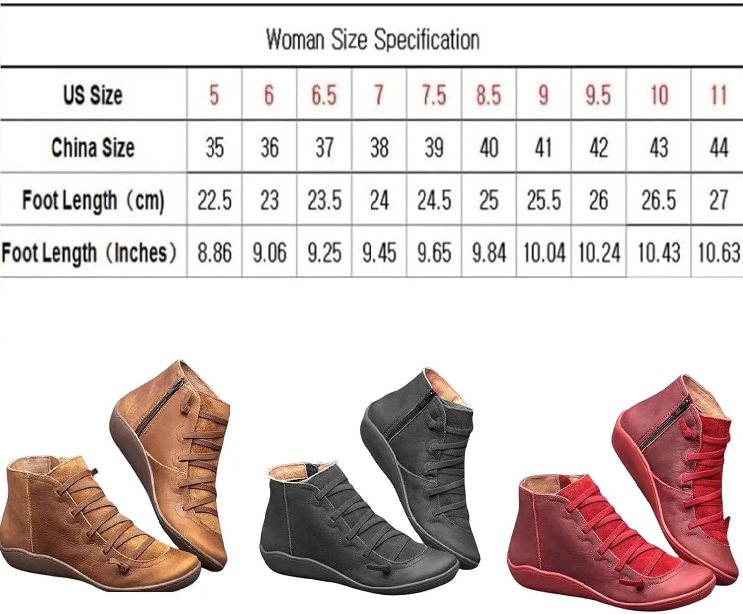 Brachom Womens Boot, Women's Vintage Casual Short Ankle Boots, Keilani Women's Vintage Ankle Boots