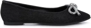 Ellerby Embellished Bow Detail Ballet Flats