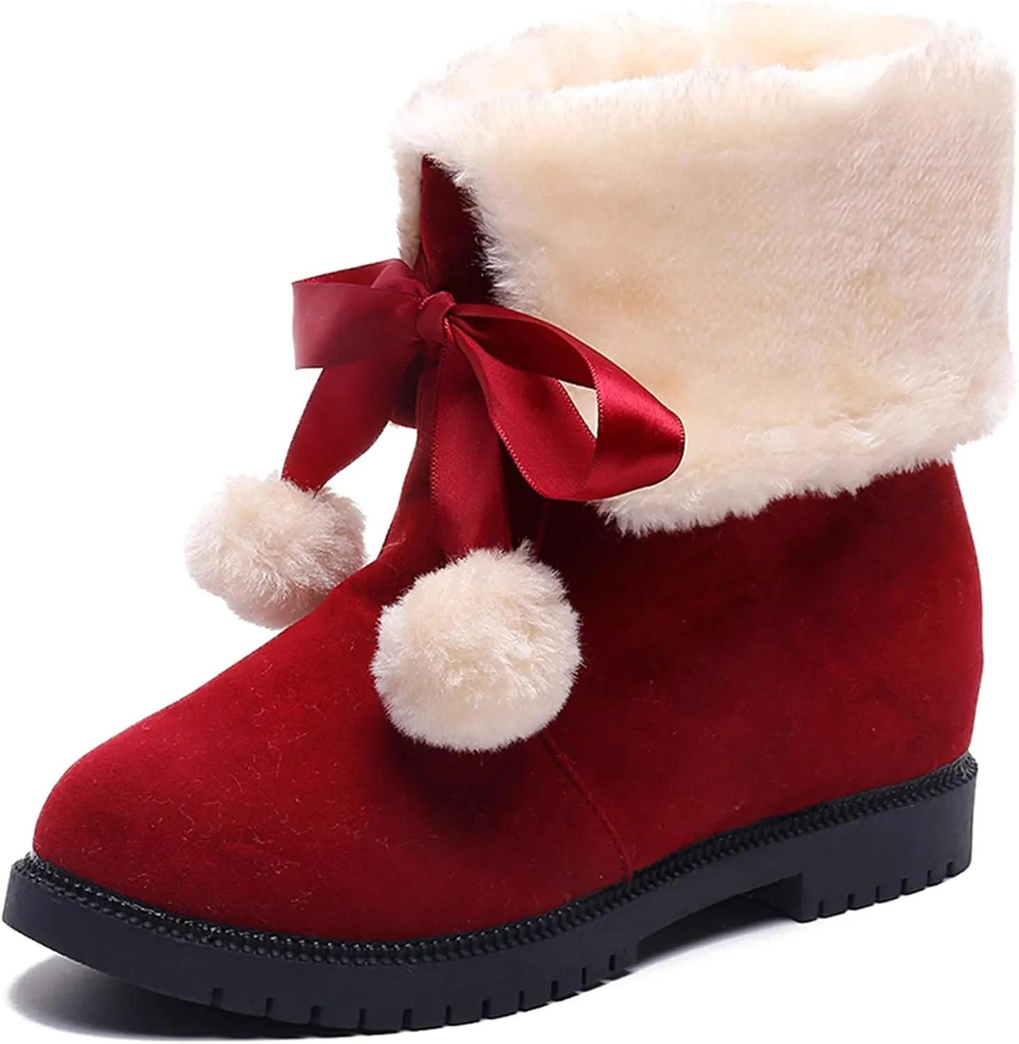Fashion Women's Shoes Thicksoled Winter Snow Boots Winter Ankle Short Boots Short Boots for Women with Heels Comfortable