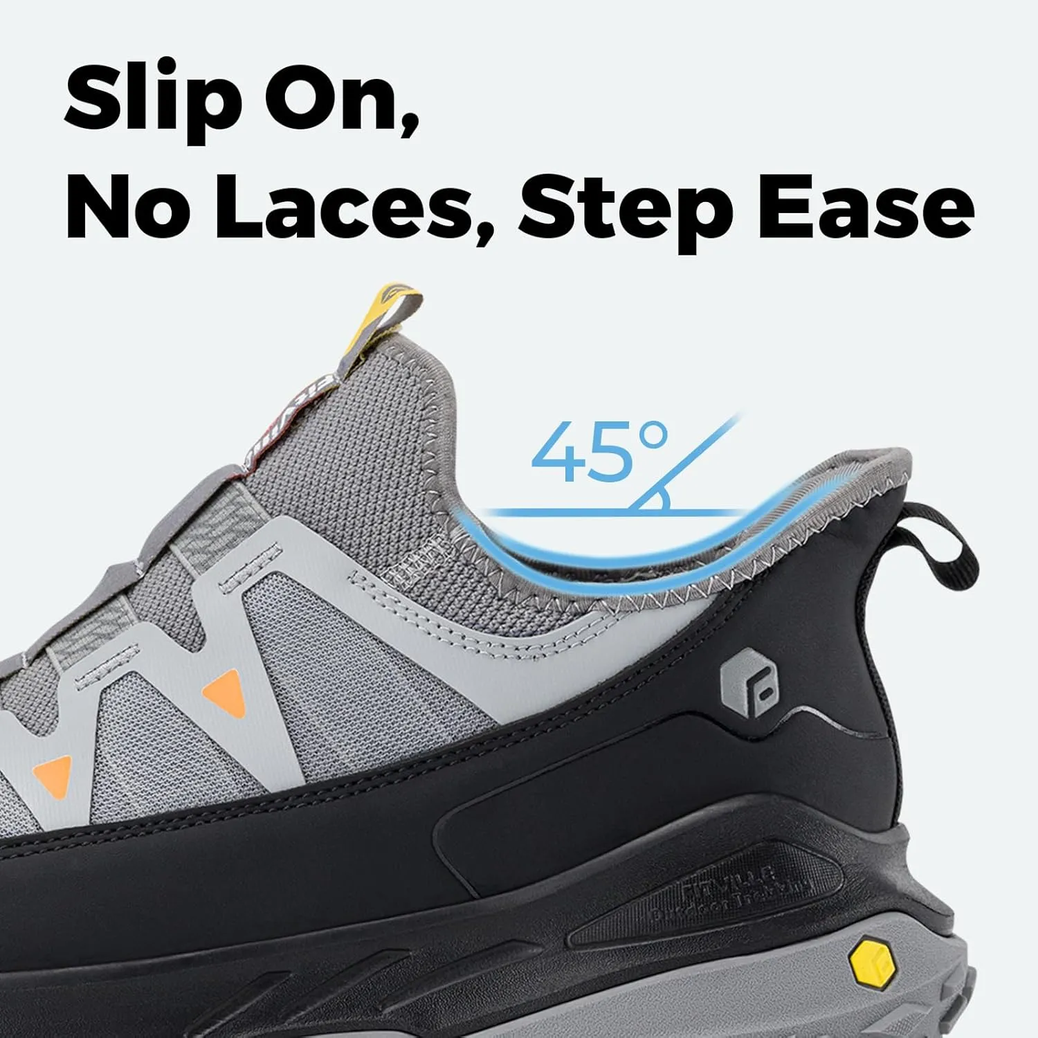 FitVille Extra Wide Sneakers for Men Slip-on Shoes for Men, Soft Comfortable Mens Wide Running Shoe, Slip Resistant Hiking Walking Shoes with Arch Support & Wide Toe Box