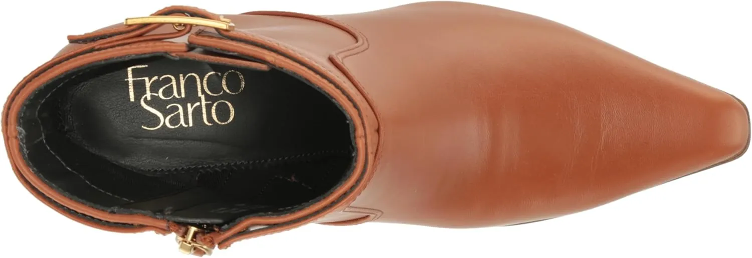 Franco Sarto Women's Western-Inspired Ankle Boots with a Sleek Design