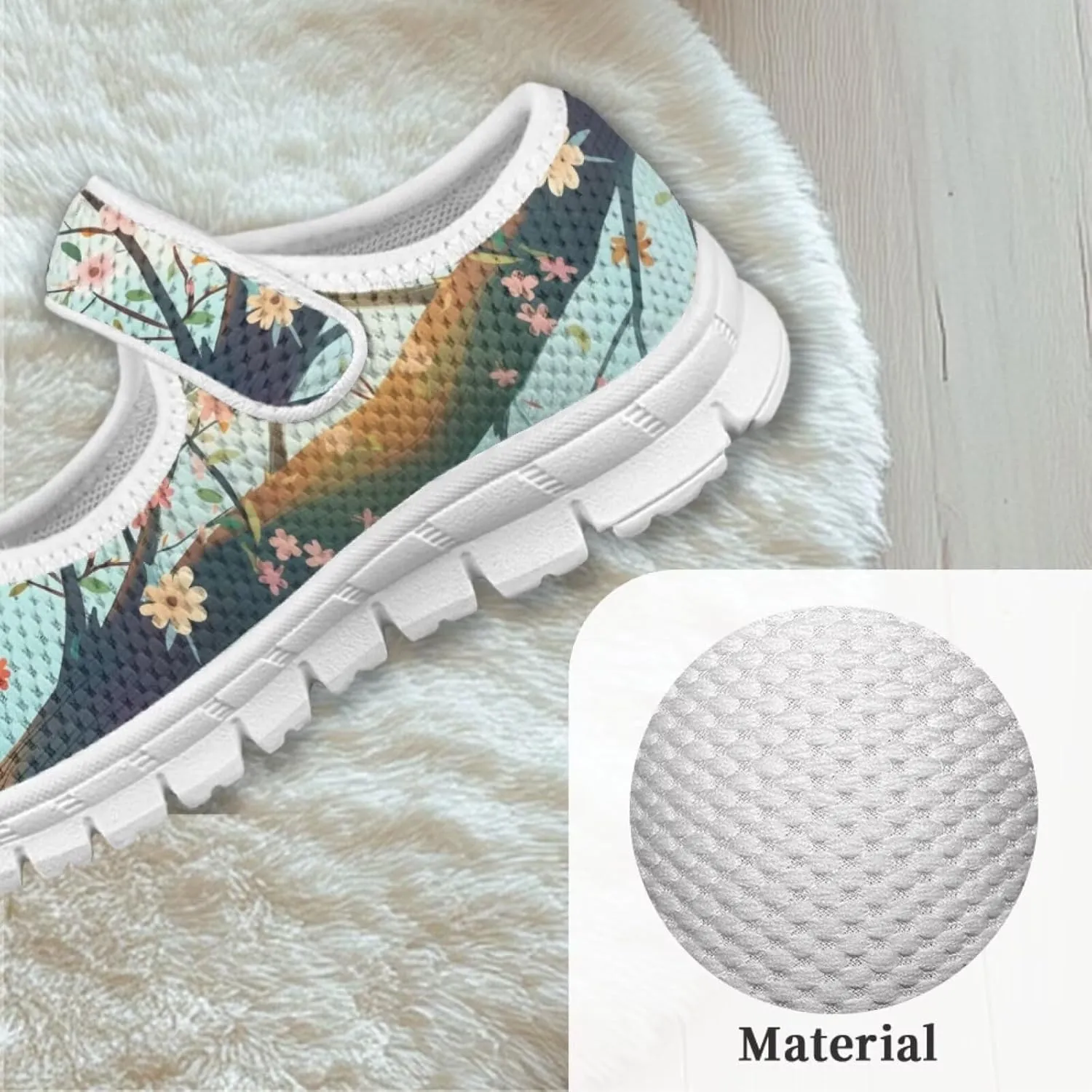 Girls Mary Jane Shoes School Uniform Shoes Little Girls Sneaker Slip-on Walking Shoes Mesh Breathable Casual Sport Shoes