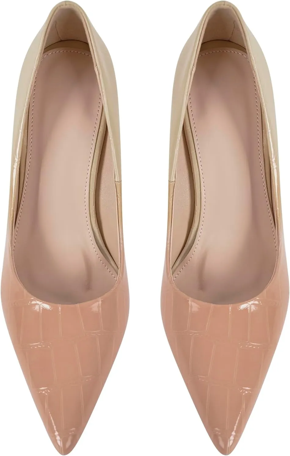 Gradient Color Pointed Toe High Heels Pumps