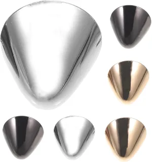 KESYOO 3Pairs Metal Shoes Pointed Protector High Heels Toe Cap Cowboy Boot Tips Elegant High Heels Tip Cover
