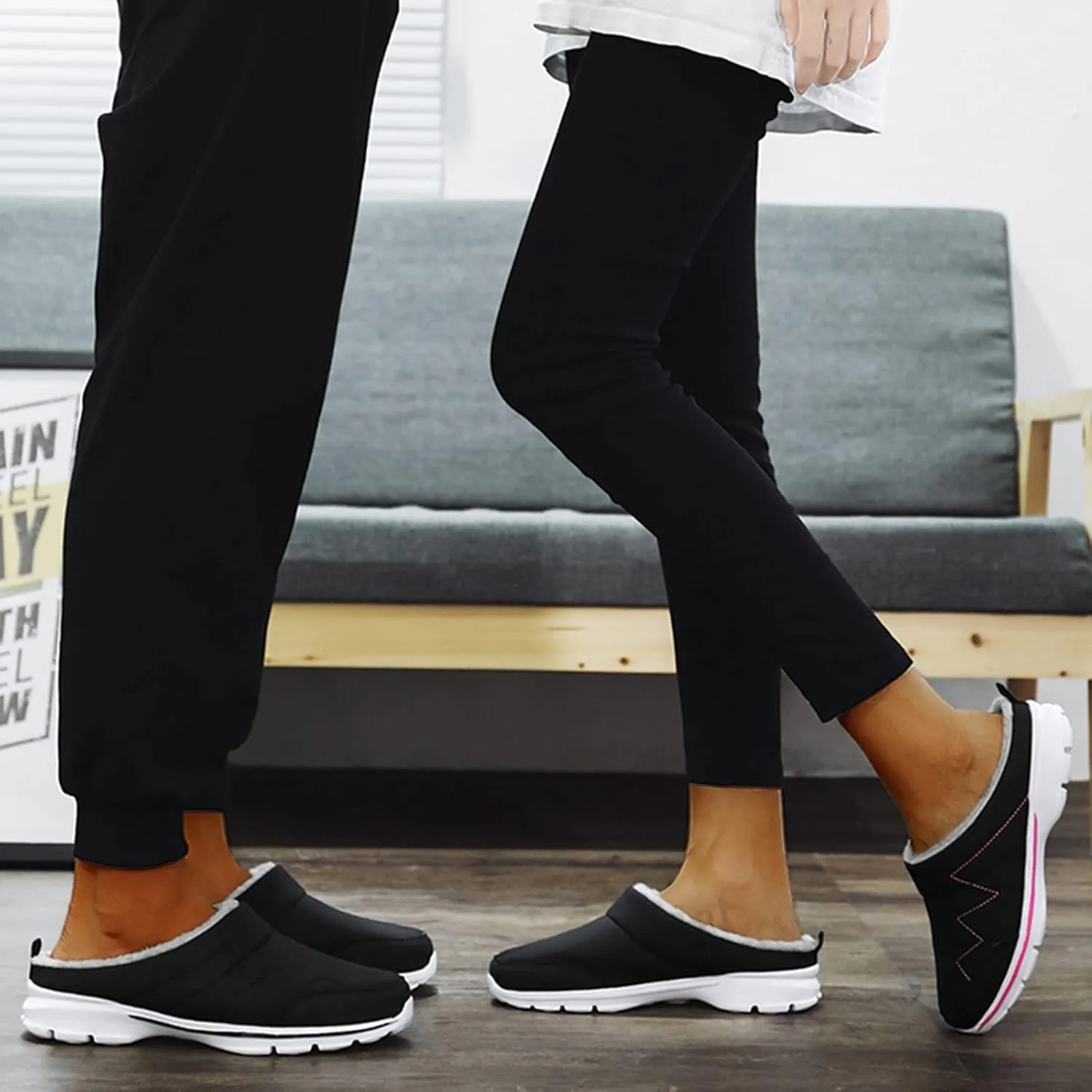 Lightweight Velvet Warmth Shoes for Women Comfort Breathable Arch Support Non Slip Shoes Slip on Walking Shoes