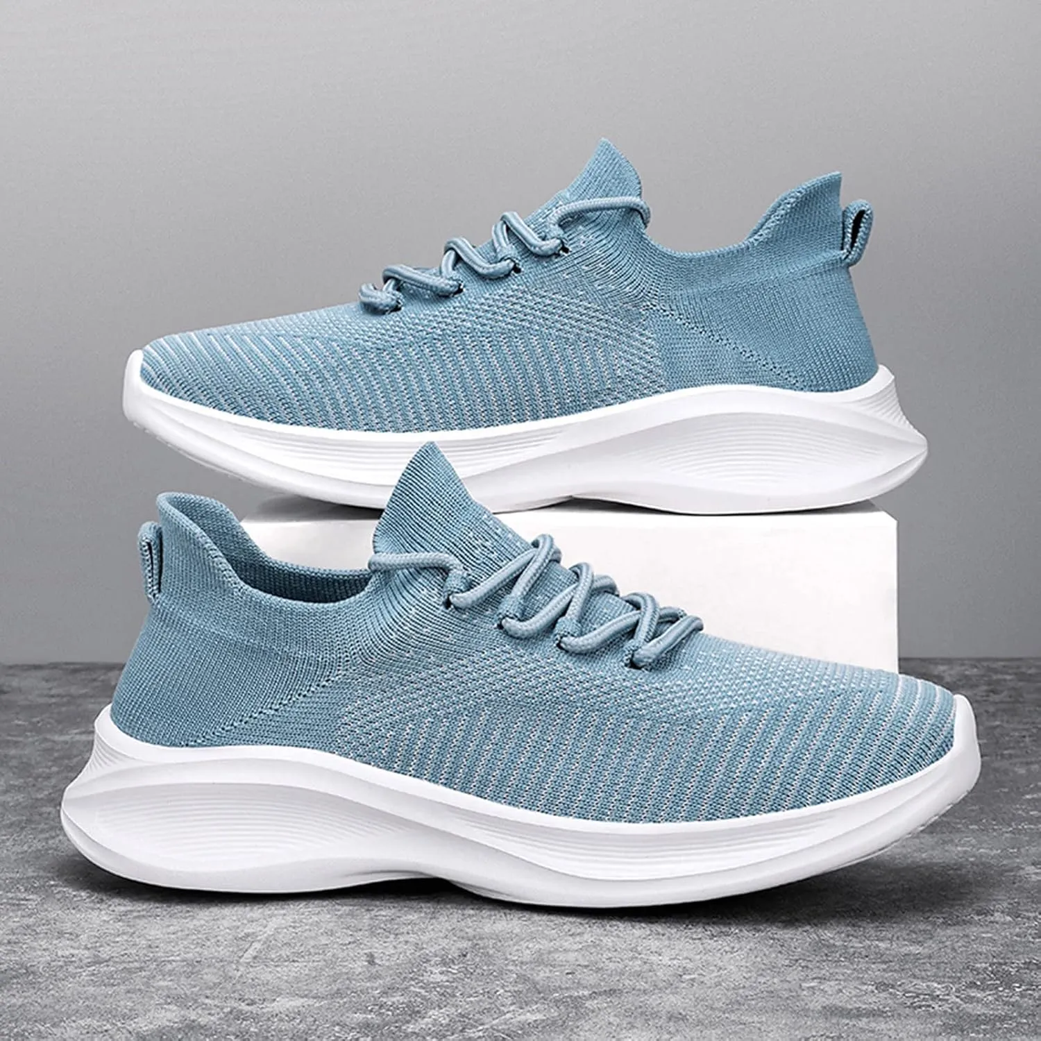 Memory Foam Versatile Shoes for Men Comfortable Breathable Lightweight Tennis Shoe Casual Elderly Lace Up Shoes