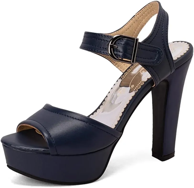 MRKEWUNEY Fashion Women Platform High Heels Sandals