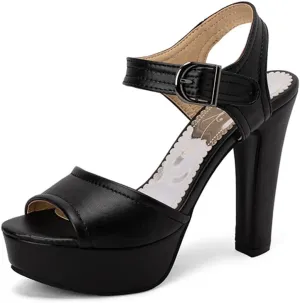 MRKEWUNEY Fashion Women Platform High Heels Sandals
