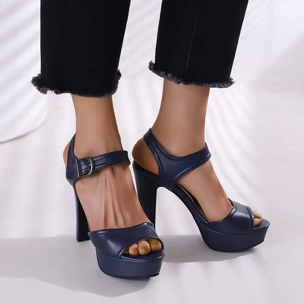 MRKEWUNEY Fashion Women Platform High Heels Sandals