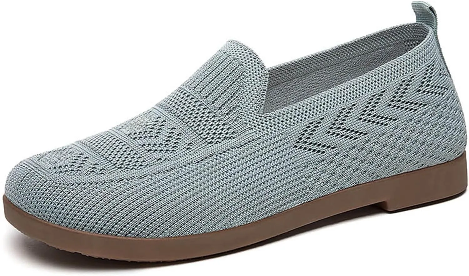 Orthopedic Shoes, Women's Comfortable Breathable Knitted Sneakers Slip-On Sneakers for Women Woven Cut-Out Orthopedic Arch Support Walking Shoes