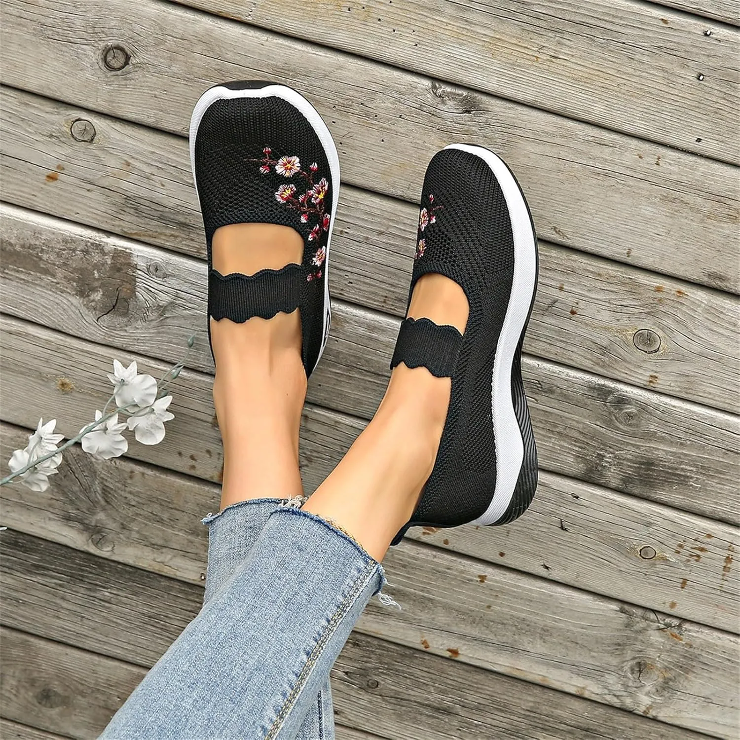 Orthowalk Womens Shoes Orthopedic Breathable Walking Sneakers Arch Support Comfortable Slip On Mesh Tenis Footwear