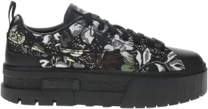 PUMA Womens Mayze Dark Floral Lace Up Sneakers Shoes Casual - Black - Size 8.5 M