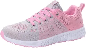Shoe Casual Lace-Up Shoe Solid Women Student Shoe Mesh Running Women's Support Running Shoes