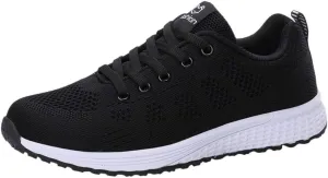 Shoe Casual Lace-Up Shoe Solid Women Student Shoe Mesh Running Women's Support Running Shoes