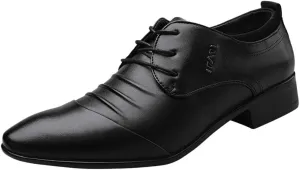 Shoes Suit Shoe Casual Shoes Male Wedding Lace Leather Men Comfortable Business Men's leather shoes Fashion Shoes (Black, 47), 11