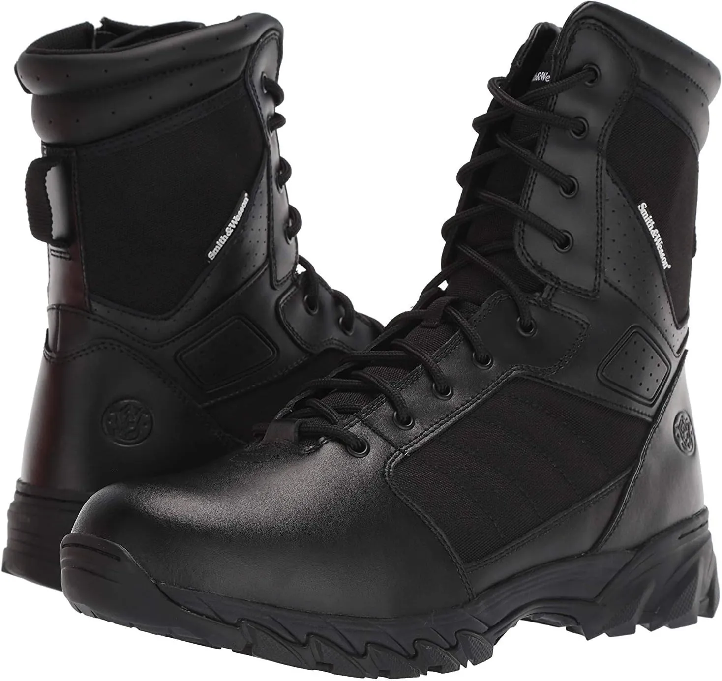 Smith & Wesson Men's Footwear Breach 2.0 8" Side Zip Military and Tactical Boot