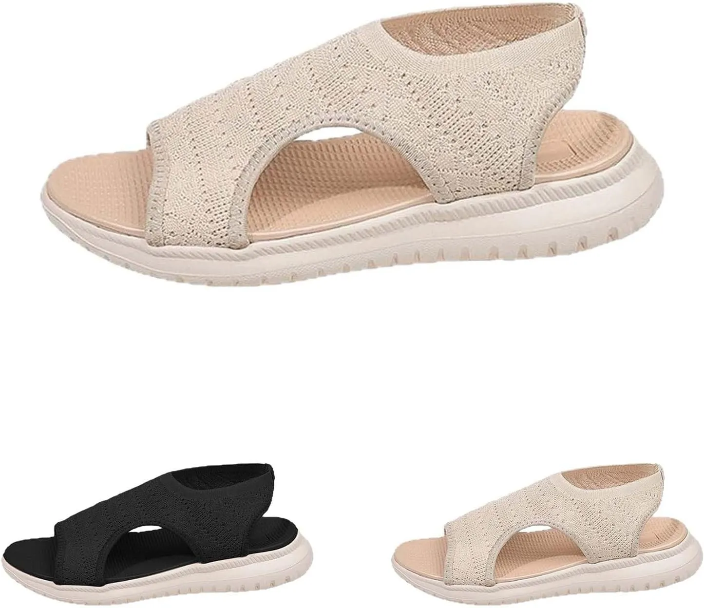 Summer Sandals for Women 2025 Platform Wedge High Heels Comfortable Arch Support Orthotic Dress Hook Loop Slingback Beach Outdoor