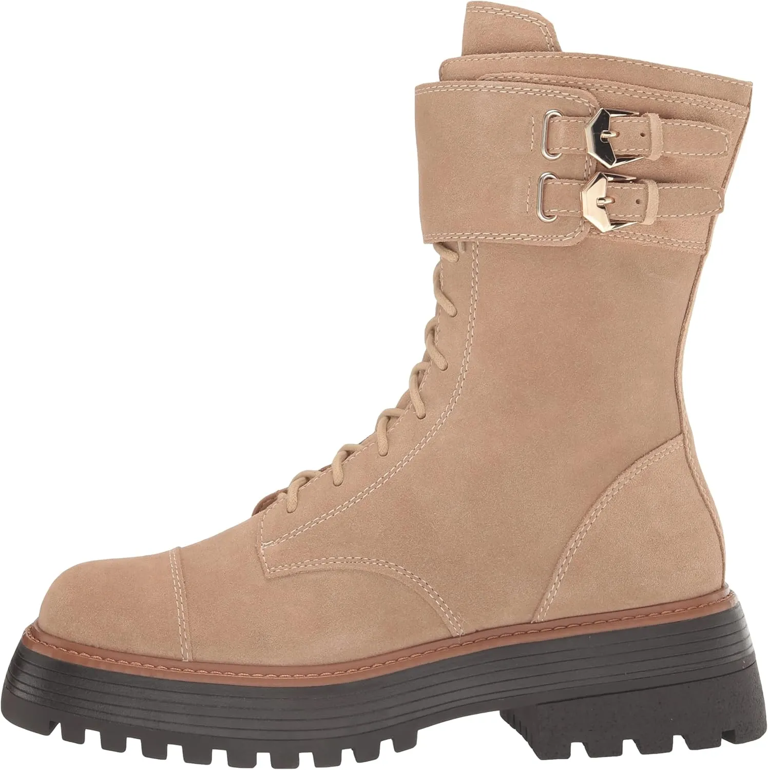 Vince Camuto Women's Footwear Monchia Double Buckle Combat Boot
