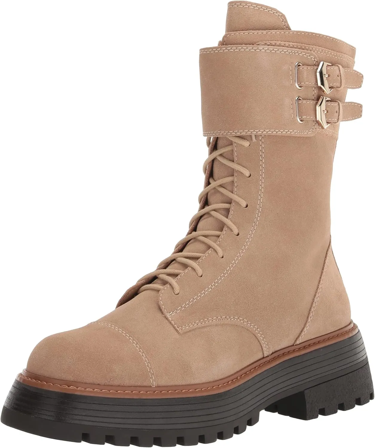 Vince Camuto Women's Footwear Monchia Double Buckle Combat Boot
