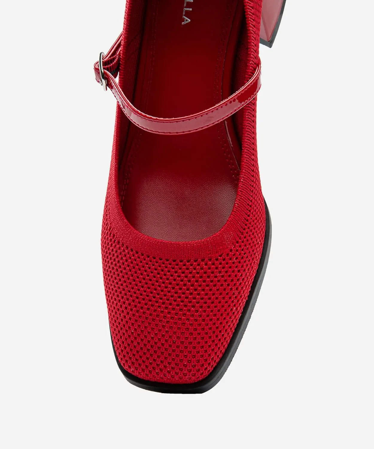 Vintage Patent Mary Jane Pumps, Women's Chunky Heel