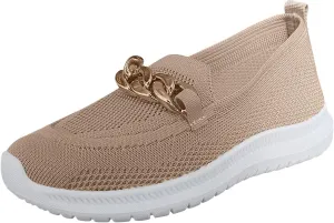 Wide Width Shoes for Women Fashion Memory Foam Work Sneakers Ladies Casual Comfort Wear Slip on Lightweight Sneakers