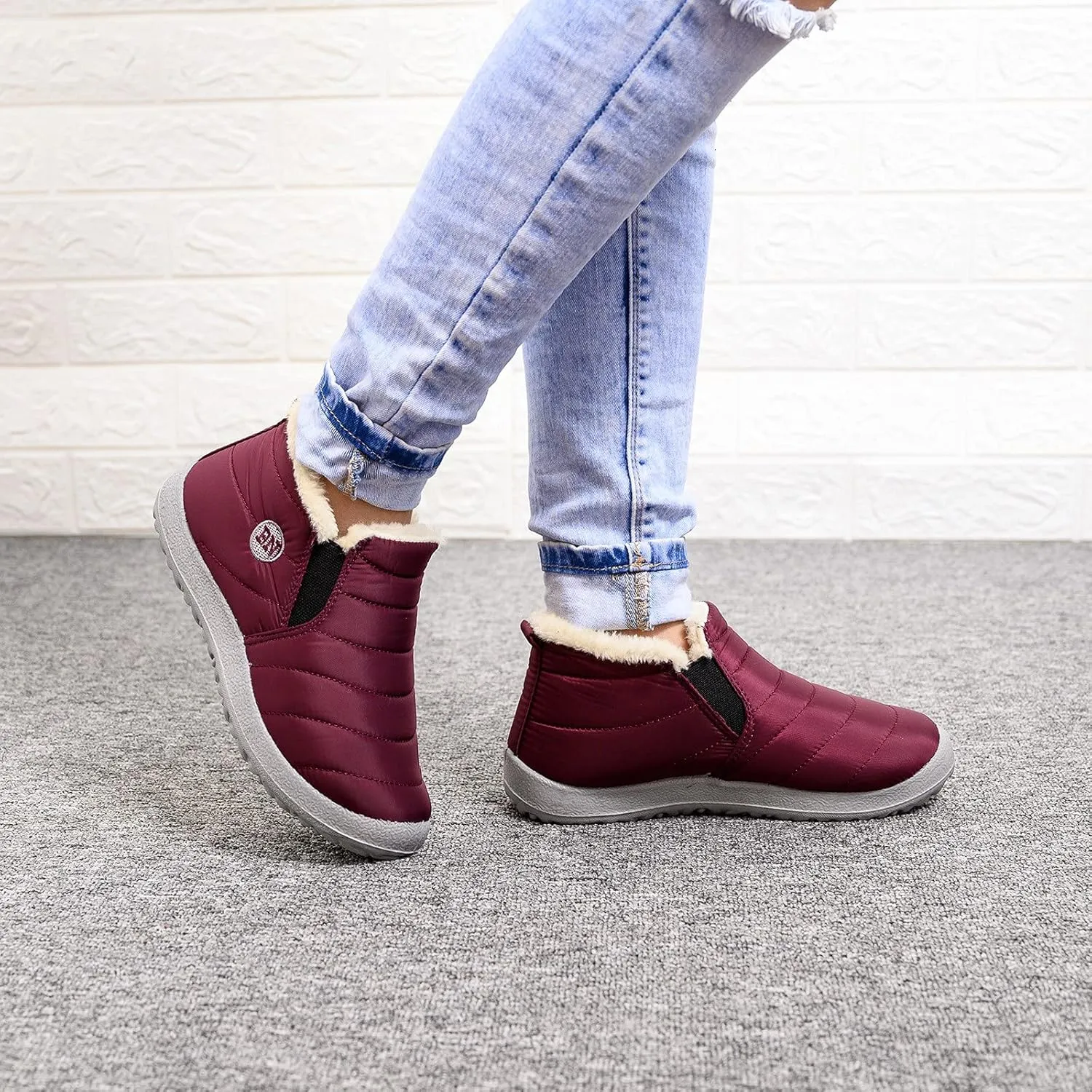 Winter Warm Water- Velvet Short- Snow Boots Women Flat Women's Boots Cute Winter Boots for Women Size 6