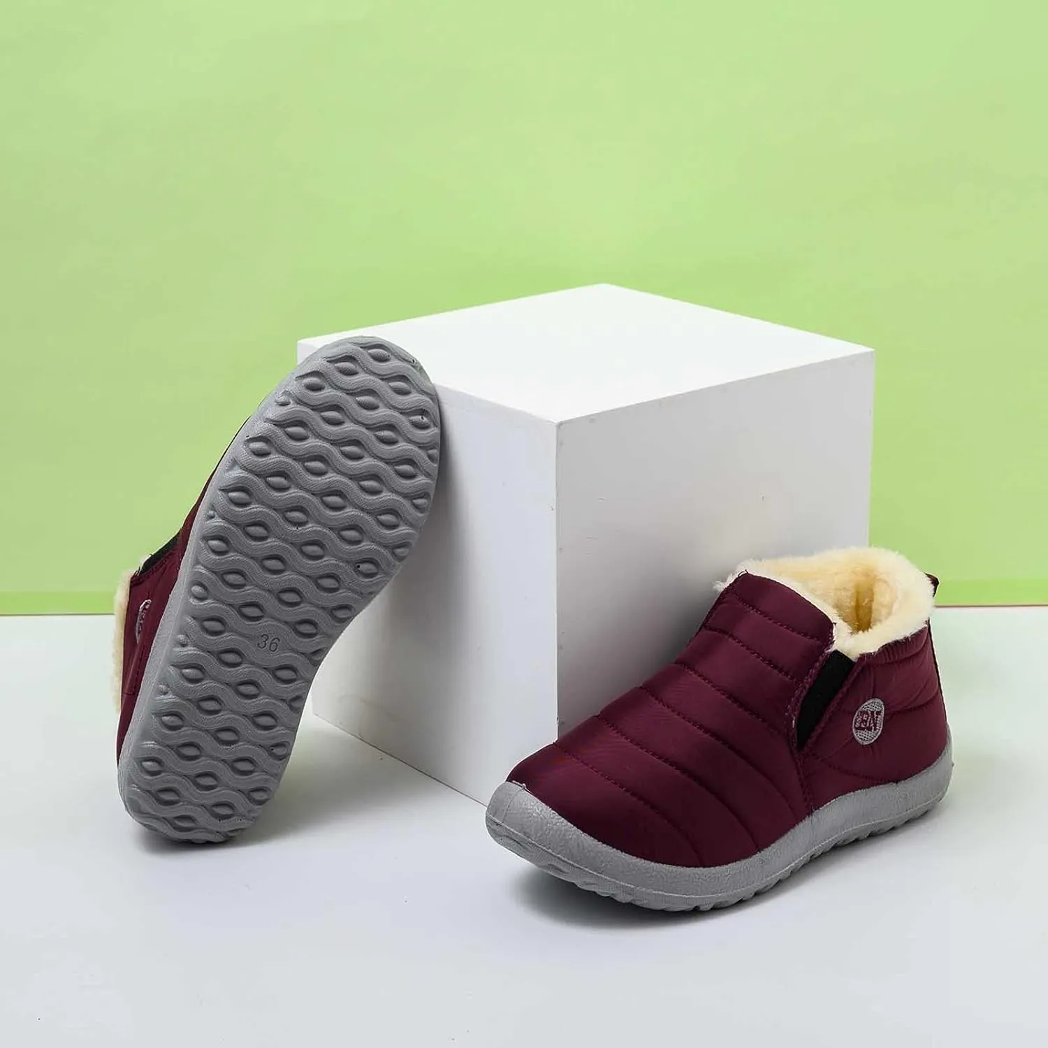 Winter Warm Water- Velvet Short- Snow Boots Women Flat Women's Boots Cute Winter Boots for Women Size 6