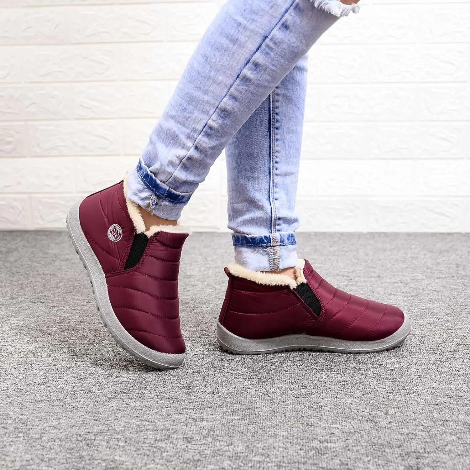 Winter Warm Water- Velvet Short- Snow Boots Women Flat Women's Boots Cute Winter Boots for Women Size 6