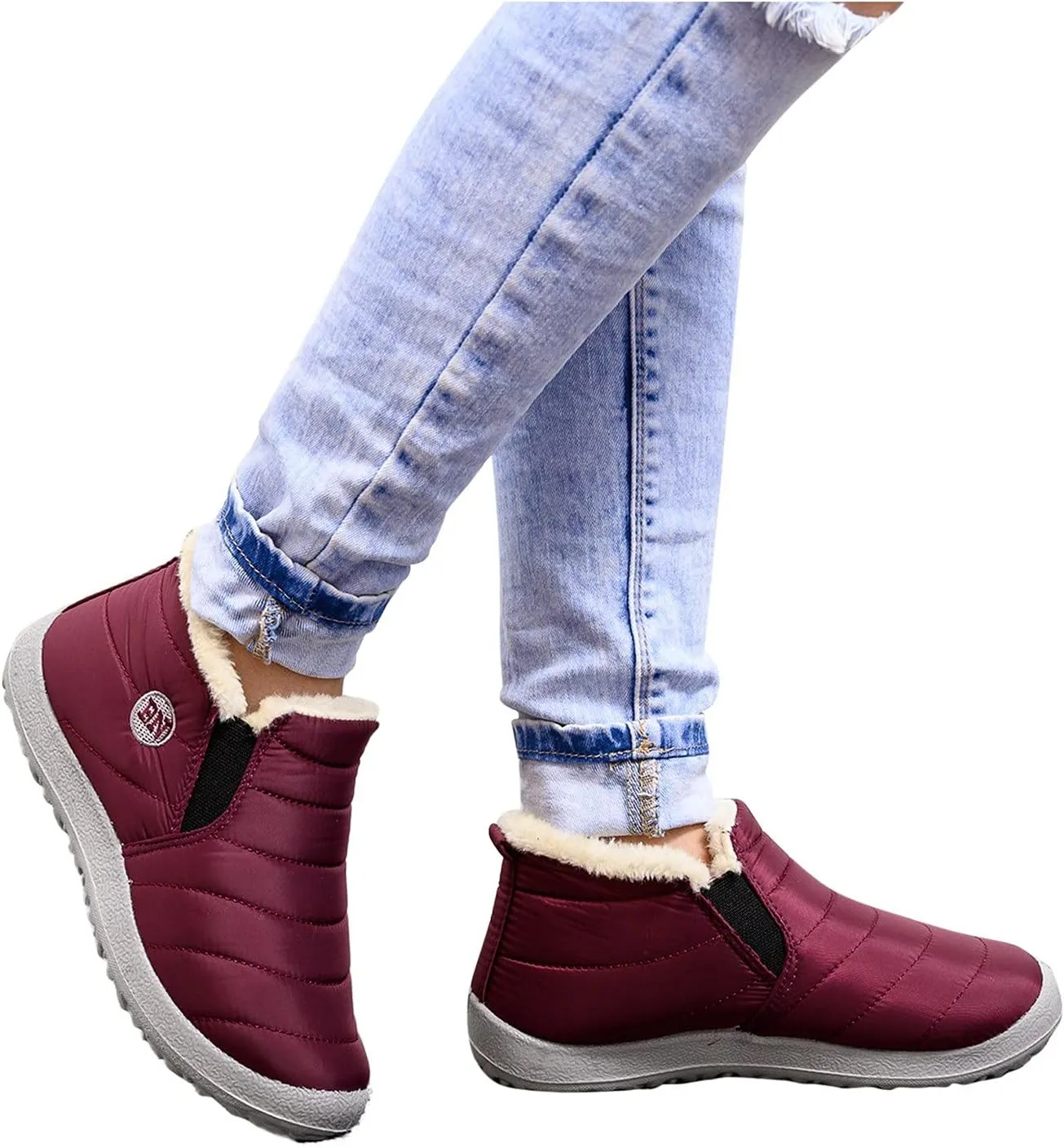 Winter Warm Water- Velvet Short- Snow Boots Women Flat Women's Boots Cute Winter Boots for Women Size 6