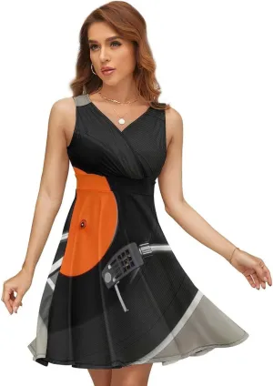 Women Milk Silk Sleeveless Tank Dress, Summer Sundresses Skirt(S-2XL)