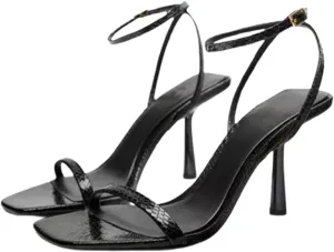 Women Strappy Heels Square Toe Kitten Heels For Women Dressy Wedding Shoes Summer Shoes High Heels Sandals