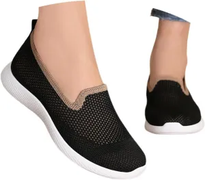 Women's Casual Shoes Comfortable Slip On Footwear Daily Wear Breathable Mesh Design Summer Casual Tennis Shoes