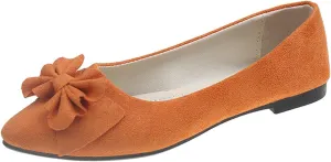 Women's Casual Slip On Ballet Comfortable Low Heel Dress Shoes for Everyday Wear with Versatile Outfit Pairing