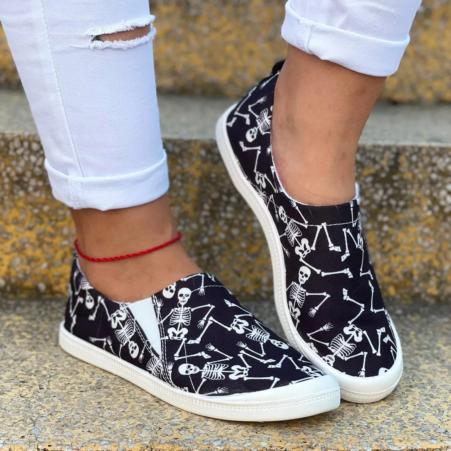 Women's Fashion Sneakers Shoes for Women Memory Foam Go Walk Slip on Tennis Shoes Jogger Running Shoe