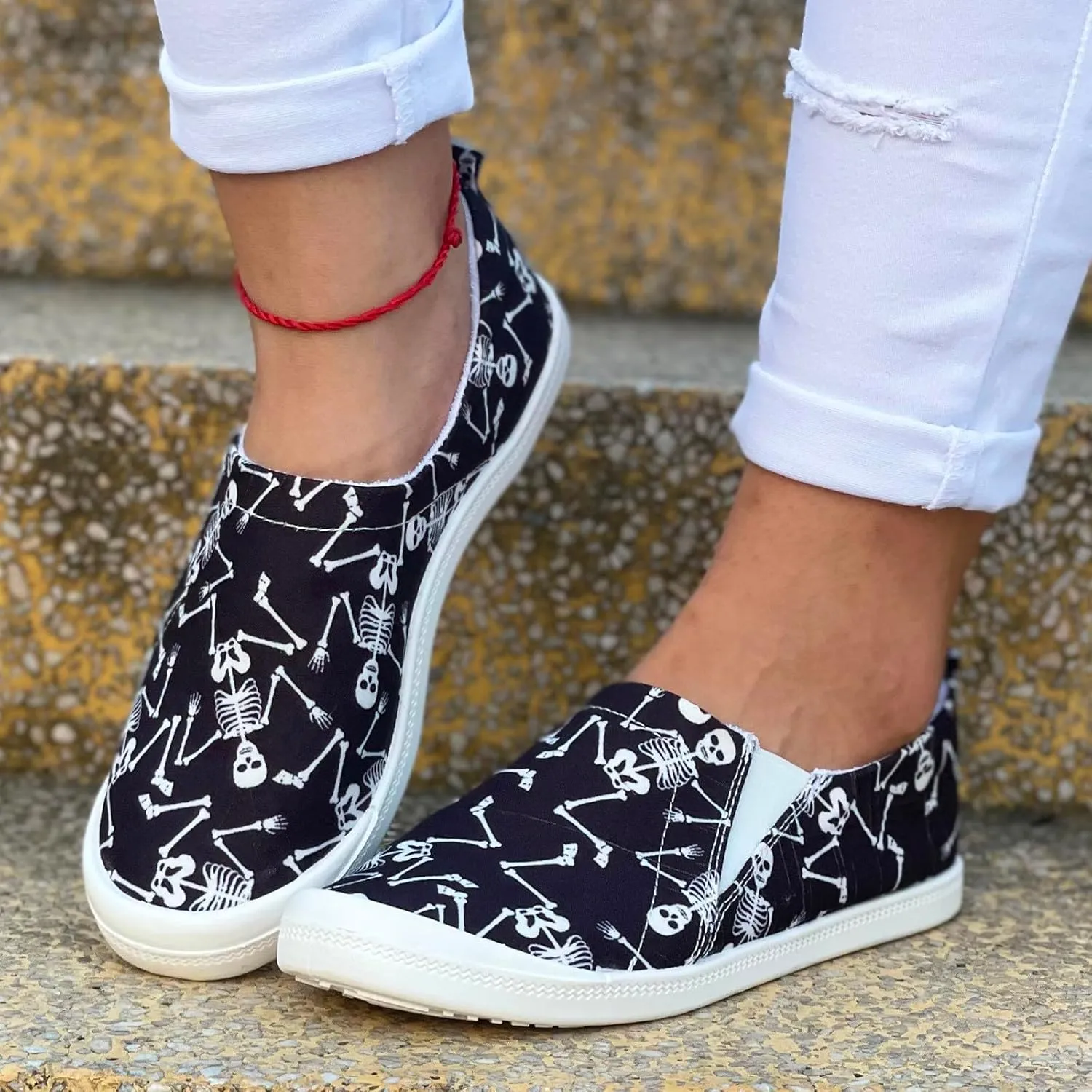 Women's Fashion Sneakers Shoes for Women Memory Foam Go Walk Slip on Tennis Shoes Jogger Running Shoe