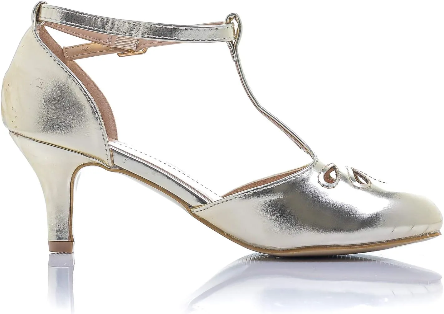 Women's Jamie-01 Vintage Round Toe T-Strap Mary Jane Costume Dress High Heel Swing Shoe with Sexy 3" Heel for Every Flapper