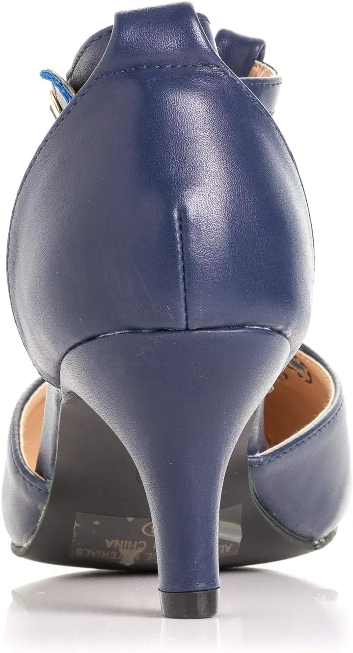 Women's Jamie-01 Vintage Round Toe T-Strap Mary Jane Costume Dress High Heel Swing Shoe with Sexy 3" Heel for Every Flapper
