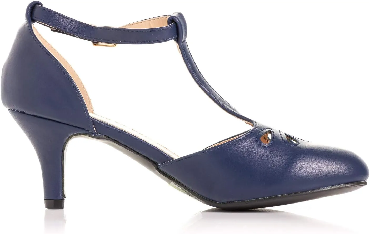 Women's Jamie-01 Vintage Round Toe T-Strap Mary Jane Costume Dress High Heel Swing Shoe with Sexy 3" Heel for Every Flapper