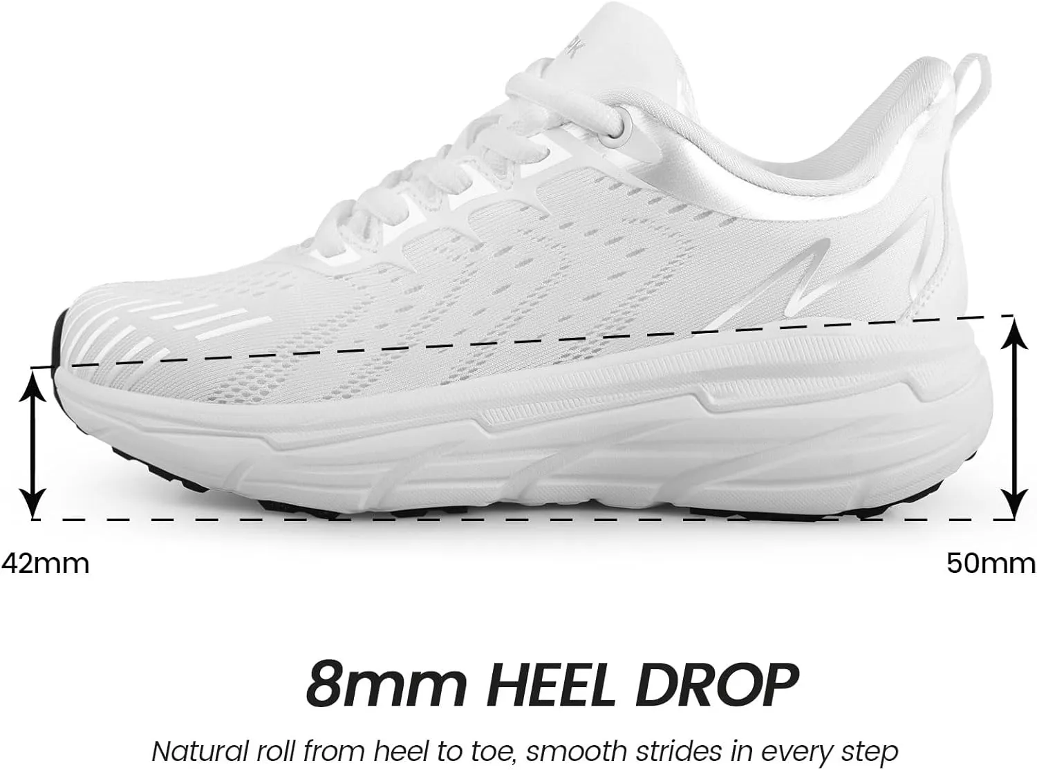 Womens Running Sneakers Tennis Walking Shoes Slip On Lightweight Comfortable Athletic Non Slip Training Workout Sport Gym Shoes